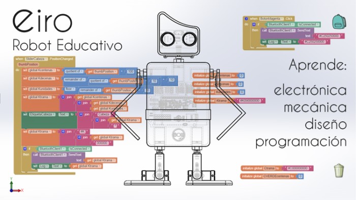 imagen eiro 10 - Eiro, robot educativo de código abierto compatible con Arduino